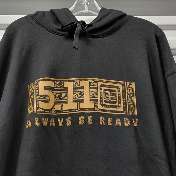 5.11 Mens Hoodie Sweatshirt 3XL Black Country Lodge Legacy Pullover Tactical NWT - Picture 4 of 10